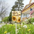 thumbnail image 6 of Eveokoki Hello Sunshine Summer Garden Yard Sign 7×8.8 Inch Aluminum Grass Lawn Sign With Stake for Outside Sunflower Seasonal Holiday Decorative Yard Decoration, 6 of 6
