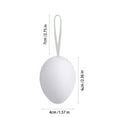 thumbnail image 2 of Darzheoy Easter Eggs 24 Pcs Fake Eggs for Crafts Hanging Plastic Hunts Basket Fillers DIY Painting Decorating Easter Gift, Artificial Eggs with Rope, 2 of 7