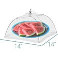 thumbnail image 4 of 6 Pack Pop-Up Mesh Food Covers Tent Umbrella for Outdoors, 2 Jumbo (39" x 24") & 4 Large (17”x17”) Reusable & Collapsible Picnic Accessories Outdoor Food Covers for Outdoor Parties, 4 of 8