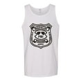 thumbnail image 2 of Burt Macklin Parks and Recreation Pop Male Graphic Tank Top, White, Medium, 2 of 3