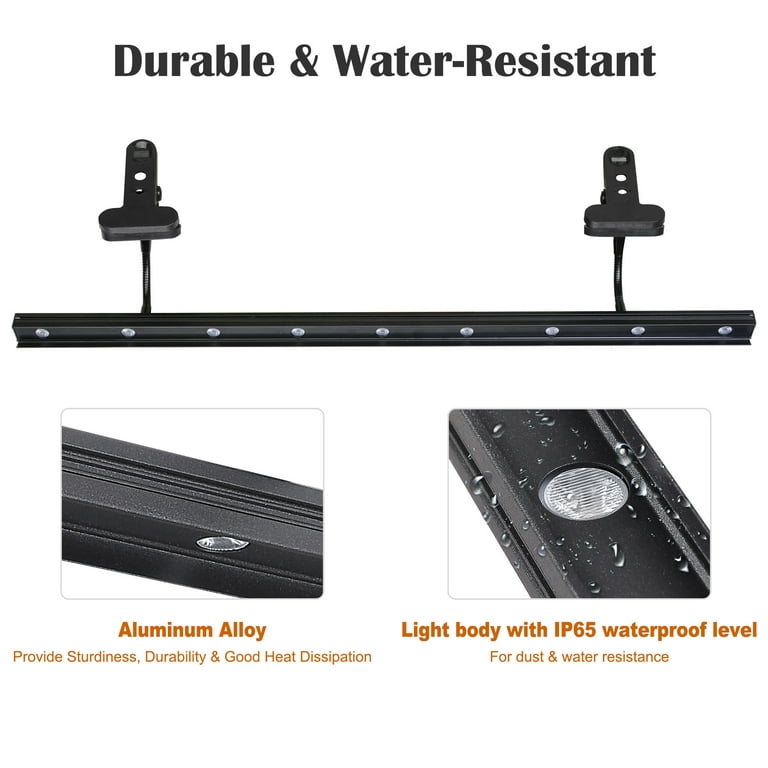 vælge broderi saltet InstaHibit 9W Adjustable LED Light for Retractable Roll Up Banner Stand  Trade Show - Walmart.com