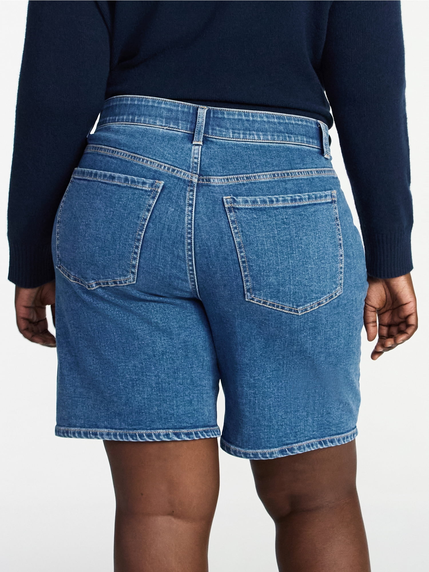 Terra & Sky Women's Plus Size Bermuda Shorts, 9" Inseam, Sizes 16W-26W