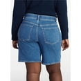 thumbnail image 3 of Terra & Sky Women's Plus Size Bermuda Shorts, 9" Inseam, Sizes 16W-26W, 3 of 5