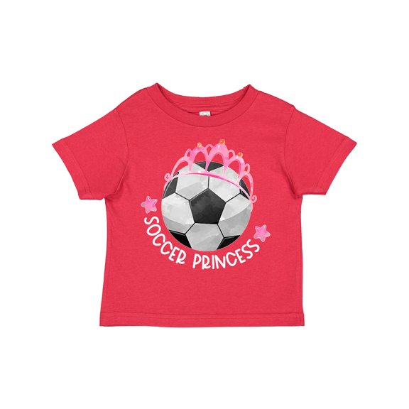 Inktastic Soccer Princess Tiara Girls Toddler T-Shirt