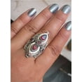 thumbnail image 6 of HOOUN Vintage Women 925 Silver Jewelry Cubic Zirconia Rings Wedding Ring Size 6-10-7-Style 1, 6 of 8