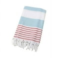 thumbnail image 2 of AuroraX Bath Towels Large Anti-Microbial Absorbent Bath Towels Knitted Striped Fringed Turkish Travel,Beach, 2 of 3