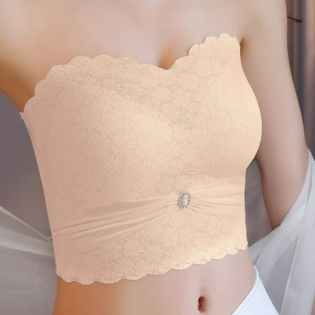 LEEy-World Lingerie for Women Steel Ring Front Thin Women Bra Full Plus Cup Button Breathable Gathers Underwear No Size Comfort Bra Beige 5XL