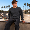thumbnail image 7 of Southpole Mens Thermal Shirts - Crewneck and Henley Top Long Sleeve Thermal Shirts for Men 2 Pack, 7 of 7
