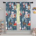 thumbnail image 5 of Blackout Kids Curtains,Dark Blue Christmas Santa Pattern Childrens Insulated Curtains Set Of 2,Bedroom Essentials,Toddler Room Decor 42"x63", 5 of 5