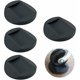 thumbnail image 1 of Muebles TUNC Castor Cups 4 PCS Almohadillas de goma antideslizantes Protectores de piso Negro 7.5cm Sencillez, 1 of 5
