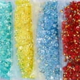 thumbnail image 3 of U8MO 5,000 Transparent AB Acrylic Round Flatback Rhinestone Glue on Gems 4mm SS16-Royal Blue AB, 3 of 8