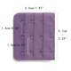 thumbnail image 3 of Extensores de tirantes de sujetador elásticos de 3 ganchos y 3 filas con hebillas para mujeres color púrpura oscuro 3, 3 of 5