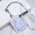 thumbnail image 3 of Sagasave Natural Marble PU Leather Badge & ID Holder with Retractable Lanyard, Purple, 3 of 8