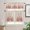 Christmasgrn0742, variant on Christmas Kitchen Window Curtain Set with Tiers and Valance, 3 Pieces Rod Pocket Valances Pink and Buffalo Plaid Xmas Tree Snowflake Vintage Window Treatment Semi Sheer Kitchen Decor (52"W x 18"L)