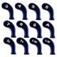 thumbnail image 1 of Sonducket Paquete de 12 fundas de cabeza de golf de amplia compatibilidad, fundas de malla de calle, fundas de tela para regalo, accesorios para Putter, Golf Azul Sonducket OD001000-04, 1 of 6