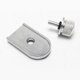 thumbnail image 4 of Tapa De Peril De Montaje Del Tornillo De Pestaña Del Perno Del Asiento Soledad 1/4-20 Aleación De Aluminio Plata, 4 of 5