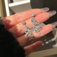 thumbnail image 6 of JZROCKER Vintage Crystal Zircon Christmas Tree Earrings Women Temperament Drop Earring, 6 of 21