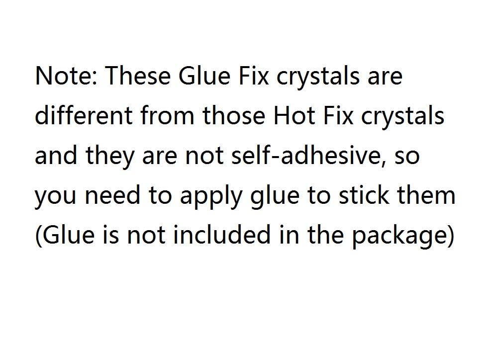 Jollin Glue Fix Crystal AB FlatBack Rhinestones ss20 576pcs, Sapphire 
