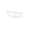 Genuine OE Porsche Fog Light Trim - 958-505-824-00-9B9