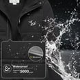 thumbnail image 5 of Chrisuno Jackets for Men Big and Tall Coats Winter Long Parka Men's Jacket Thicken Warm Waterproof Hooded Snow Coat Black 6X, 5 of 5