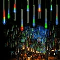 thumbnail image 5 of Zhangyh Solar Meteor Shower Lights,30cm 8 Tubes LED with Remote Falling Raindrop Cascading Icicle Fairy Lights,Decorative Rain String Lights for Decoration, 5 of 9