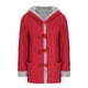 thumbnail image 1 of Abrigo informal de manga larga con capucha y cuello redondo para mujer, chaqueta de poliéster de punto de color, manga larga y capucha., 1 of 4