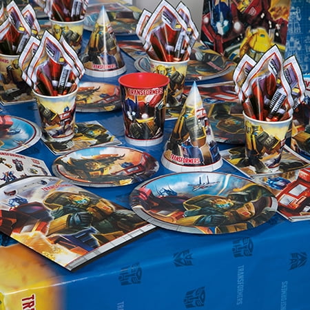 Transformers Optimus Prime Themed Birthday Party Supplies 9 Dinner Plates 8ct Walmart