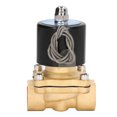thumbnail image 2 of Válvula Solenoide eléctrica estructura de latón bobina de cobre 1 vía que fluye válvula solenoide normalmente cerrada de 2 puertos DC24V, 2 of 14