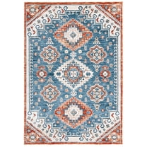 SAFAVIEH Olympia Bari Southwestern Area Rug, Blue/Ivory, 7'9" x 10'5"