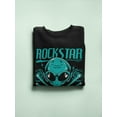 thumbnail image 3 of Alien Rockstar Design Sweatshirt Men -Image by Shutterstock, Male Small, 3 of 4