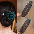 thumbnail image 1 of 2024 NUEVO moño hábil con flores bordadas a mano, torcedor de cabello para moño hábil, pinza para el cabello torcida, pinza para el cabello con forma de bola, rodillo para moño de flores para cabello, 1 of 6
