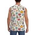 thumbnail image 4 of Haiem Men's Cooking Utensils Print Tank Tops Summer Sleeveless Cut Off Workout T-Shirts Fitness Vest Athletic Undershirts-Small, 4 of 8