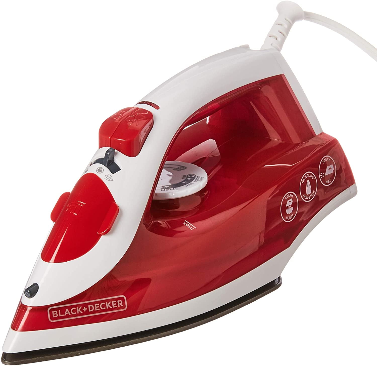 BLACK+DECKER Steam Dry Iron Electric Portable Soleplate Travel Clothes New 