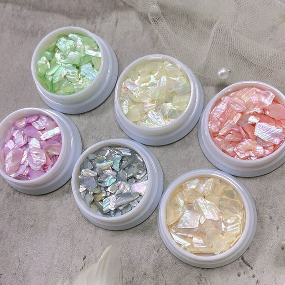 dianhelloya Nail Art Shell Irregular Abalone Sequins DIY Nail Design Accessories 3D Nail Manicure Craft Ornaments Natural