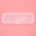 thumbnail image 4 of 2 Pcs Travel Double Edge Razor Storage Box Men Shaver Case Razor Accessories Transparent Razor Holder Plastic Case, 4 of 9