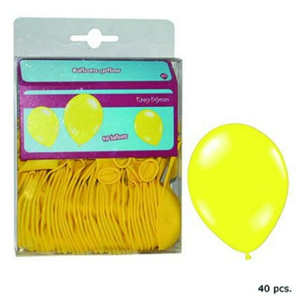 Balloon-Latex-Ylw-10"-40 pcs