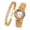 Gold, variant on Yungyresw Women Roman Numeral Dial Quartz Watch Fashion Elegant Round Analog Dress Wrist Watch Outdoor Jewelry Style Accessory Gold