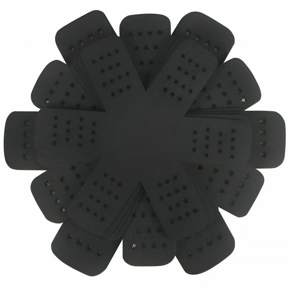 ACDANC Pan Protector with Stars,Pan Protectors for Stacking Set of 12 and 3 Different Sizes,Pan Separators,Felt Pot Protectors for Stacking and Separating Your Cookware Black