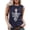 Blue, variant on Womens Skull Graphic Tops Figure Print Sleeveless Crewneck Casual Loose Fit Tank Tee Trendy Fashion T Shirts Daily Clothes