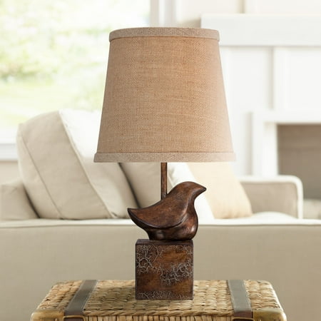 360 Lighting Cottage Accent Table Lamp 15 1 2 High Bronze Crackle