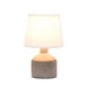 thumbnail image 2 of Lampara de mesa Simple Designs LT2080 GRY base hormigon pantalla tela E12 40W, 2 of 5