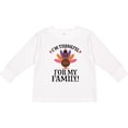 thumbnail image 3 of Inktastic Thanksgiving Girl Turkey Thankful for Family Girls Long Sleeve Toddler T-Shirt, 3 of 5