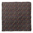 thumbnail image 4 of Bimba Bandanas en Soie Pure Imprimée avec Texte d'Alphabets Colorés Marron Foulard d'Été pour le Cou 40 x 80 Pouces, 4 of 6