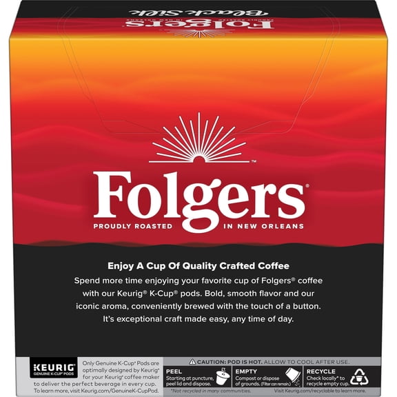 Folgers 9.03 Ounce Ground Black Silk 32 Count Kcup