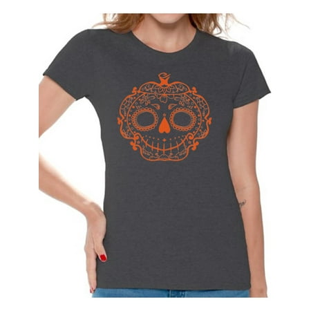 Awkward Styles Sugar Pumpkin Tshirt For Awkward Styles Sugar Pumpkin Tshirt For Women Skull Shirt Shirts Funny