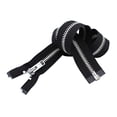 thumbnail image 1 of YKK #10 10 Inch to 36 Inch Aluminum Separating Jacket Zipper Extra Heavy Duty Metal Zippers for Sewing Coats Crafts (Black - 580, 10 Inches), 1 of 1