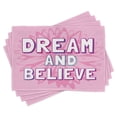 thumbnail image 1 of Ambesonne Pink White Place Mats Set of 4, Phrases, Standard Size, Pink White, 1 of 6