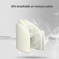thumbnail image 4 of Cojín de espuma viscoelástica para el cuello de coche de alta calidad, soporte lumbar, almohada de masaje eléctrica, cojín de asiento con vibración y masaje USB para oficina en casa, cintura, gris, 4 of 5