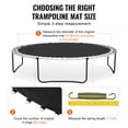 thumbnail image 4 of KFFKFF Trampoline Jumping Surface, Suitable for 13ft Structure, All-Purpose 13ft Circular Trampoline Mat, Strengthened Sun-Resistant Material with Spring Device & Sturdy V-Loops, 4 of 9