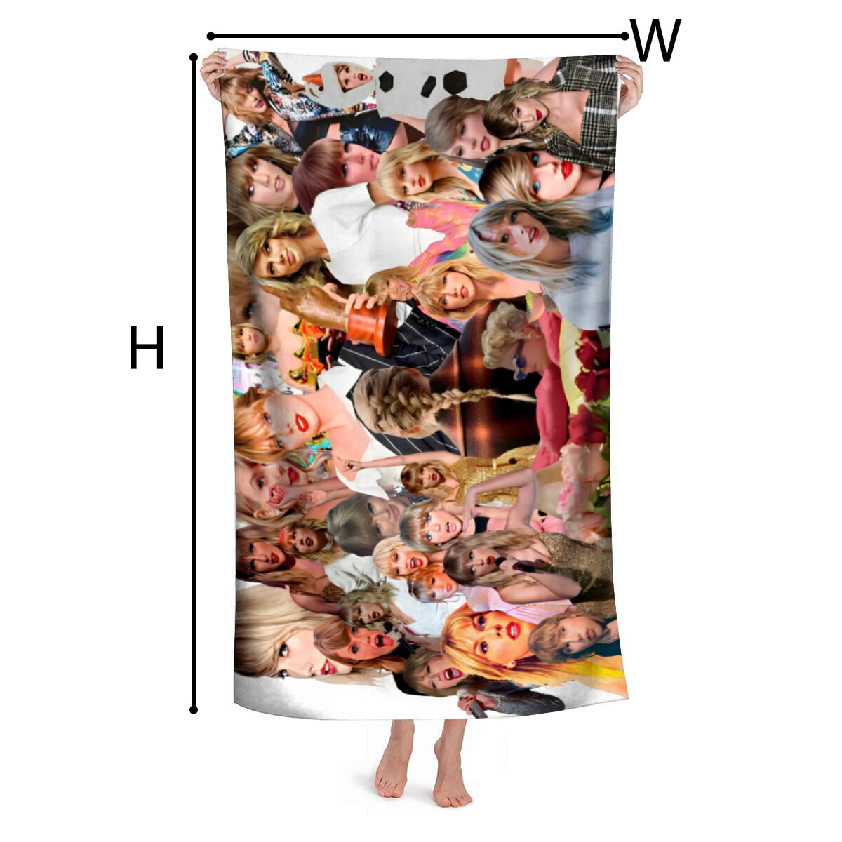 SWIFT Gifts Beach Towel for Women Girl Birthday Inspired Fan Bath Outdoor Music Lover